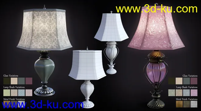 B.E.T.T.Y. Vintage Decor 03 Table Lamps模型的图片3