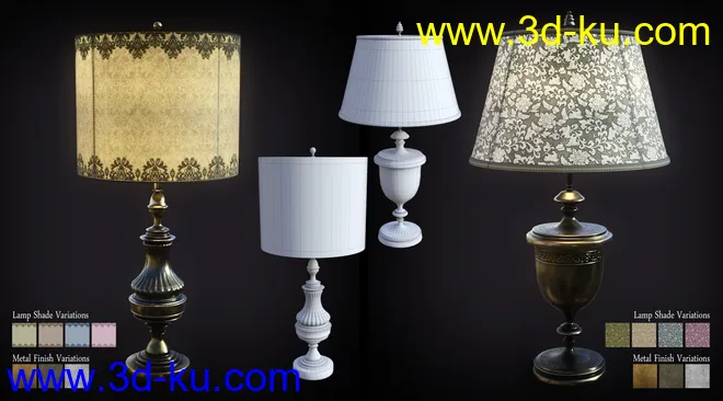 B.E.T.T.Y. Vintage Decor 03 Table Lamps模型的图片4