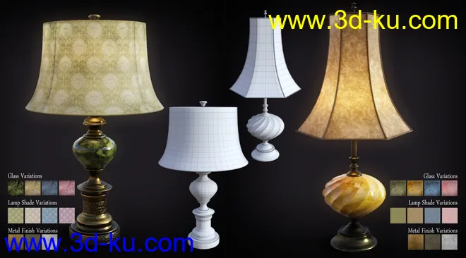 B.E.T.T.Y. Vintage Decor 03 Table Lamps模型的图片5