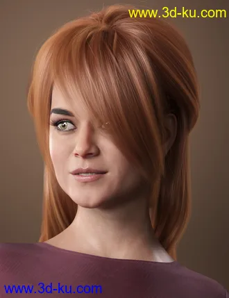 3D打印模型Back Updo Hair for Genesis 3 and 8 Female(s)的图片