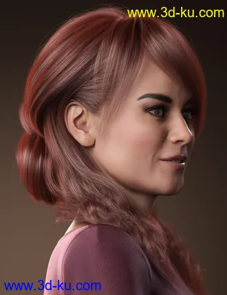 3D打印模型Back Updo Hair for Genesis 3 and 8 Female(s)的图片