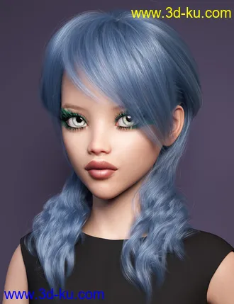 3D打印模型Back Updo Hair for Genesis 3 and 8 Female(s)的图片