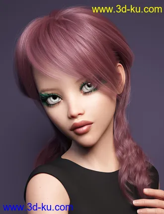 3D打印模型Back Updo Hair for Genesis 3 and 8 Female(s)的图片