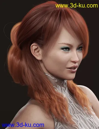 3D打印模型Back Updo Hair for Genesis 3 and 8 Female(s)的图片