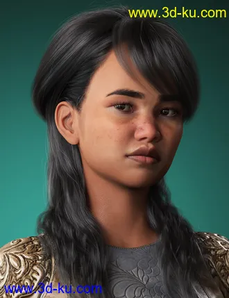 3D打印模型Back Updo Hair for Genesis 3 and 8 Female(s)的图片