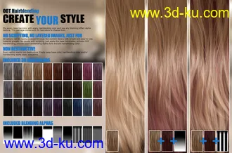 3D打印模型Back Updo Hair for Genesis 3 and 8 Female(s)的图片