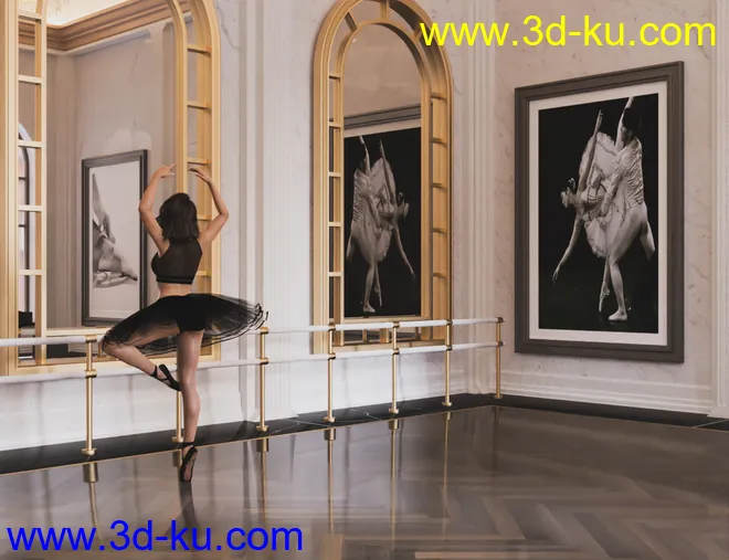 Ballet Dance Room模型的图片2