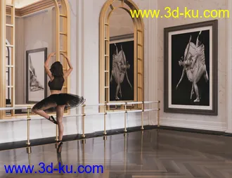 3D打印模型Ballet Dance Room的图片