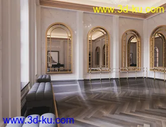3D打印模型Ballet Dance Room的图片