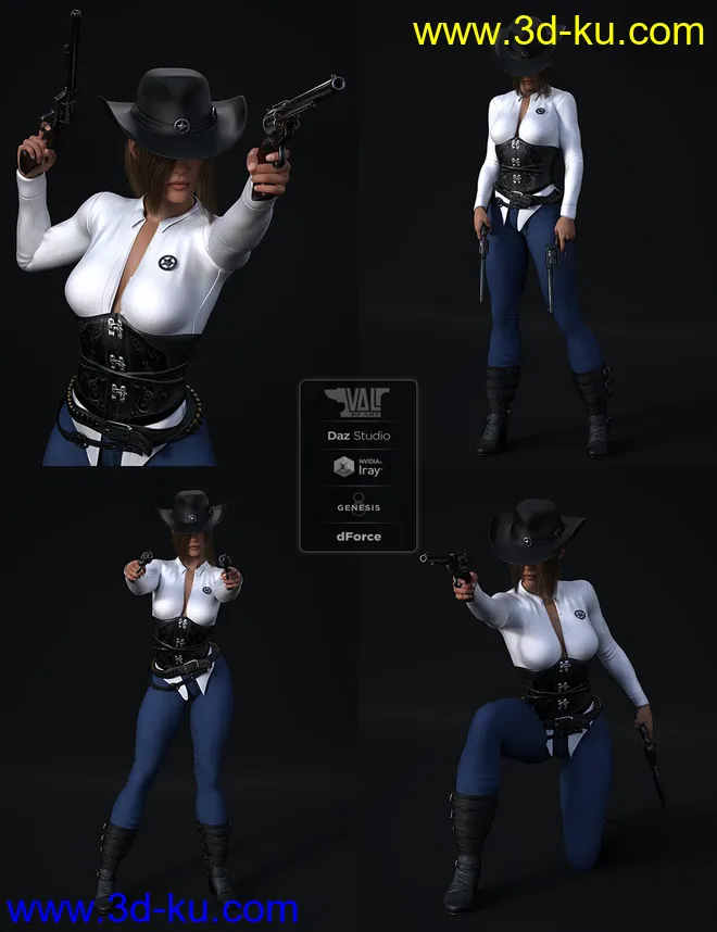 Bang Bang Poses for Genesis 8 Females模型的图片2