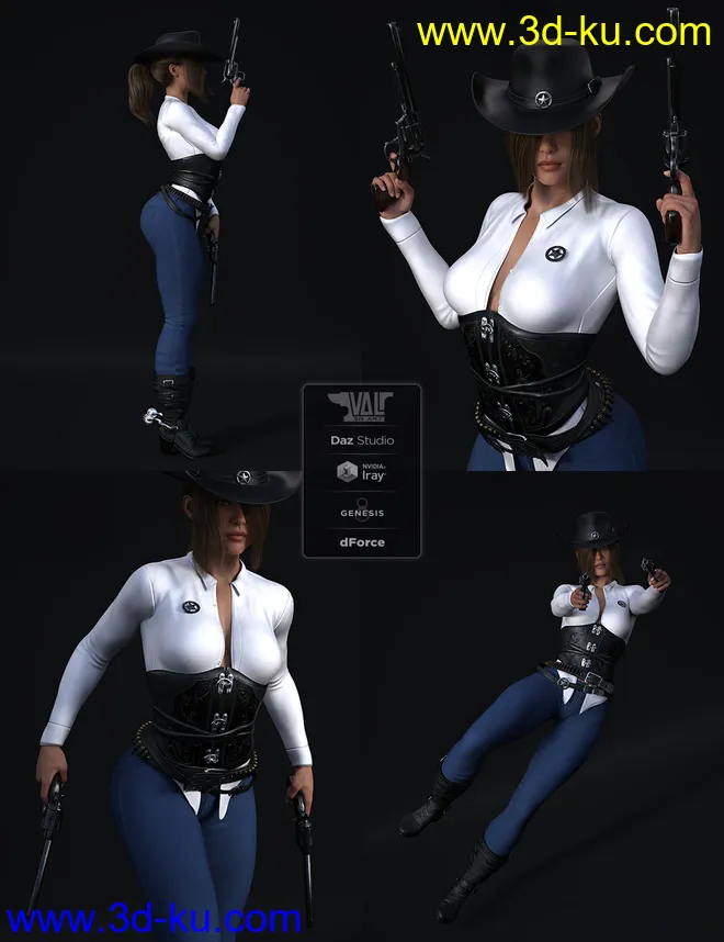 Bang Bang Poses for Genesis 8 Females模型的图片3