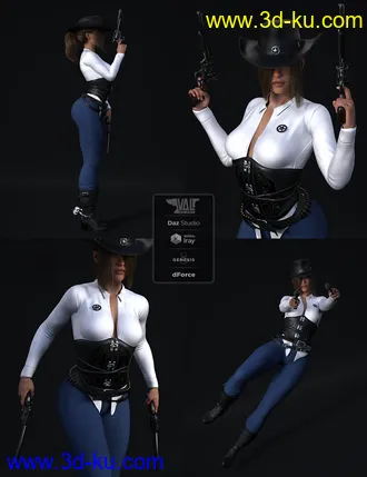 3D打印模型Bang Bang Poses for Genesis 8 Females的图片