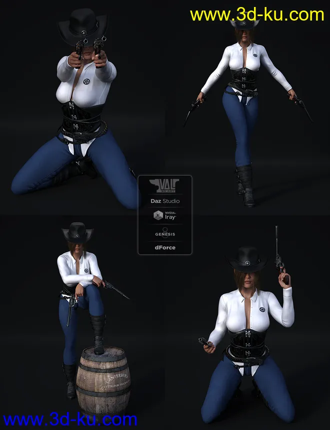 Bang Bang Poses for Genesis 8 Females模型的图片4