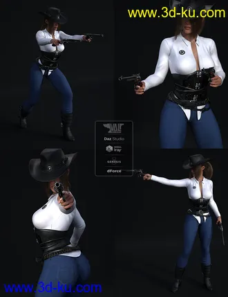 3D打印模型Bang Bang Poses for Genesis 8 Females的图片