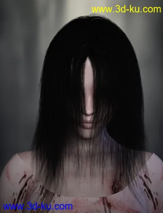 3D打印模型Banshee Hair with dForce for Genesis 8 and 8.1 Females的图片