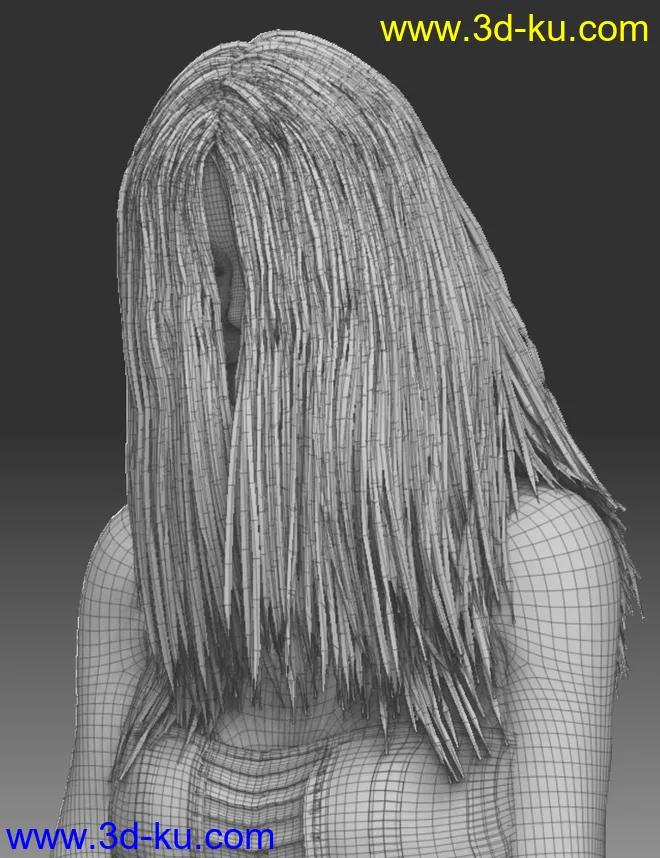 Banshee Hair with dForce for Genesis 8 and 8.1 Females模型的图片8