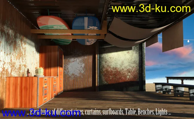 Beach Cabana模型的图片3