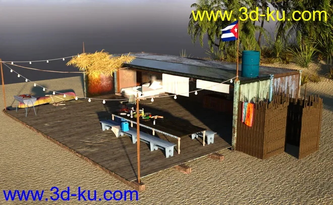Beach Cabana模型的图片11