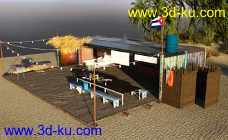 3D打印模型Beach Cabana的图片