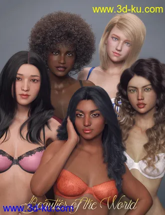 3D打印模型Beauties of the World for Genesis 8 Female的图片