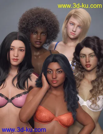 3D打印模型Beauties of the World for Genesis 8 Female的图片