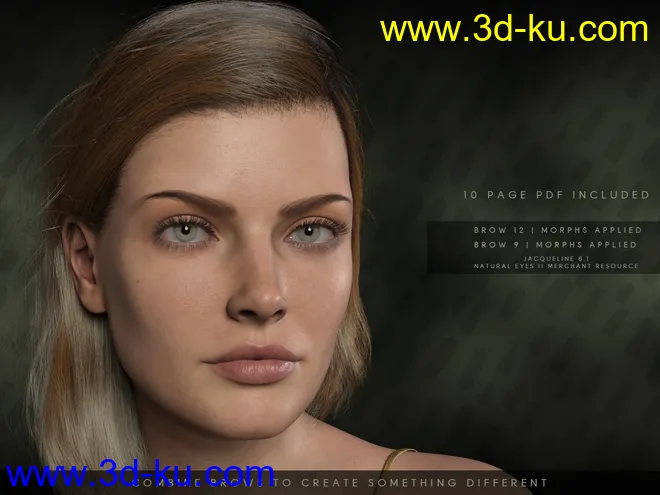 Beautiful Brows II Merchant Resource for Genesis 8 and Genesis 8.1 Females模型的图片10