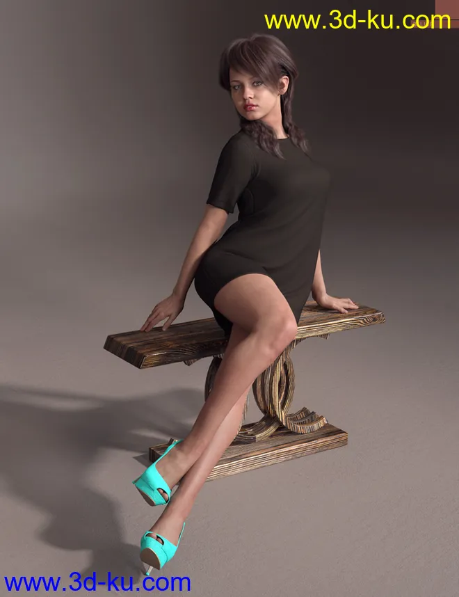 Billie HD with HD Expression for Genesis 8.1 Female模型的图片5