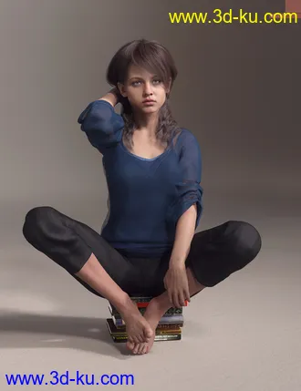 3D打印模型Billie HD with HD Expression for Genesis 8.1 Female的图片