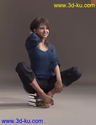 3D打印模型Billie HD with HD Expression for Genesis 8.1 Female的图片