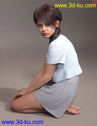 3D打印模型Billie HD with HD Expression for Genesis 8.1 Female的图片