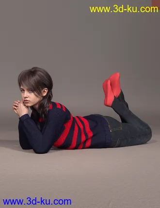 3D打印模型Billie HD with HD Expression for Genesis 8.1 Female的图片