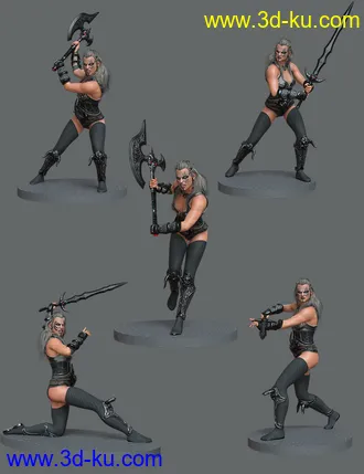 3D打印模型Birka Poses for Genesis 8 Female的图片