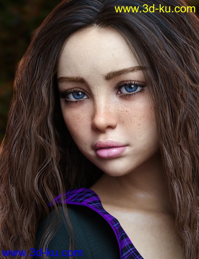 Bitsy For Genesis 8 Female模型的图片8