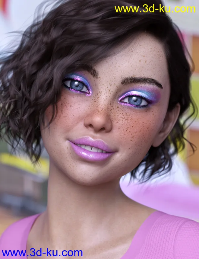 Bitsy For Genesis 8 Female模型的图片11