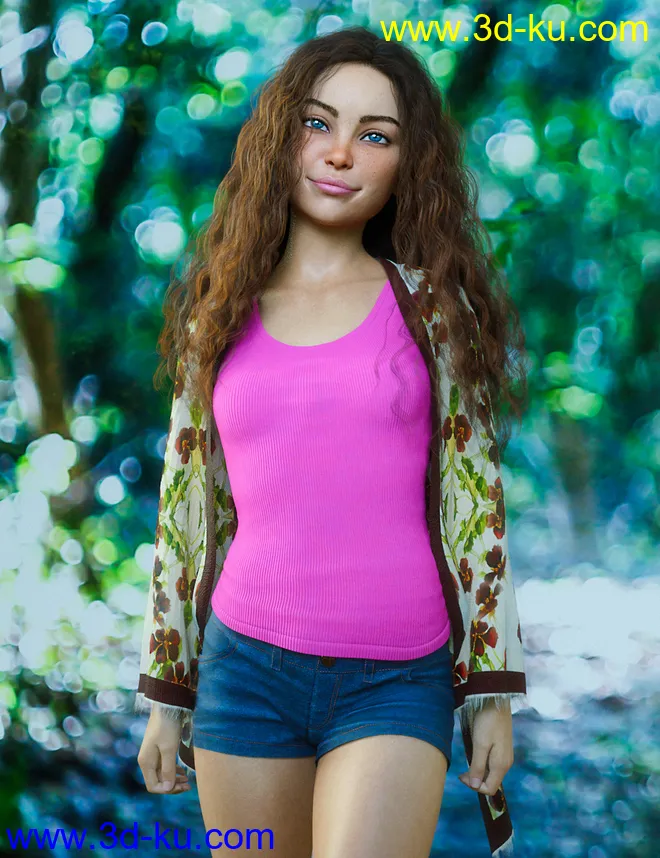 Bitsy For Genesis 8 Female模型的图片13