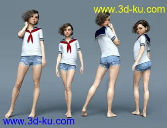 3D打印模型Bitsy For Genesis 8 Female的图片