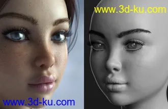 3D打印模型Bitsy For Genesis 8 Female的图片