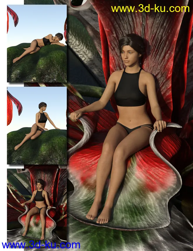 Blood Orchid Poses for Genesis 8 and 8.1 Female模型的图片5