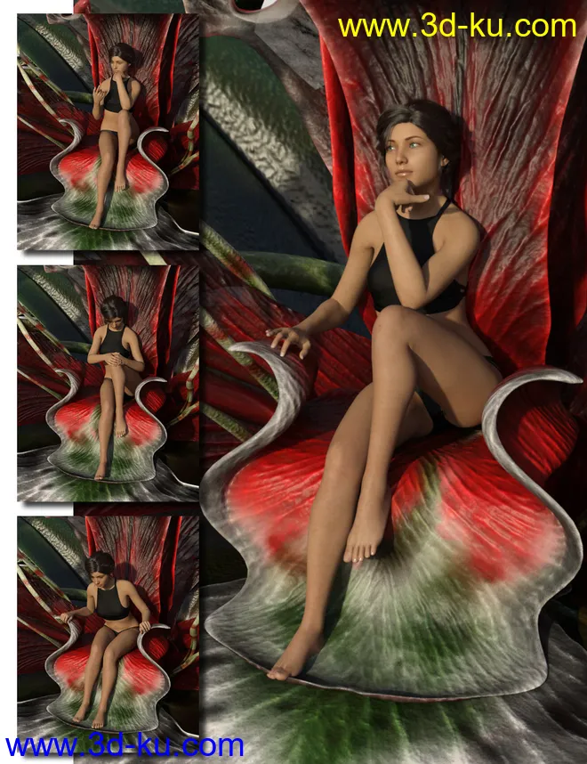 Blood Orchid Poses for Genesis 8 and 8.1 Female模型的图片6