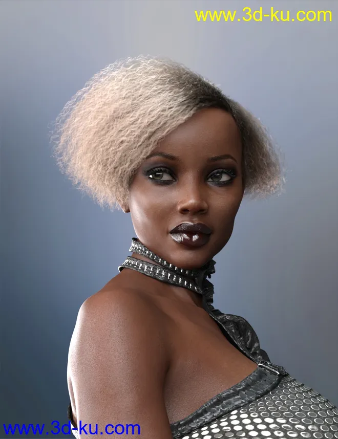 Bobbi Hair for Genesis 8 and 8.1 Female模型的图片1
