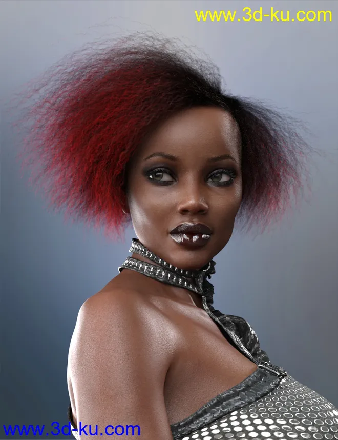 Bobbi Hair for Genesis 8 and 8.1 Female模型的图片2