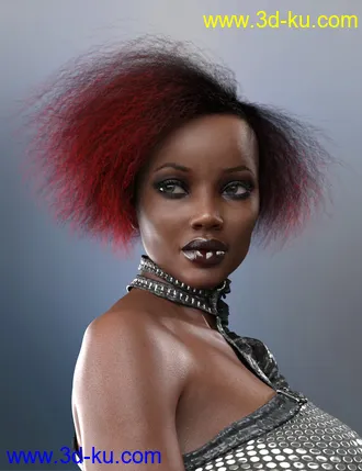 3D打印模型Bobbi Hair for Genesis 8 and 8.1 Female的图片