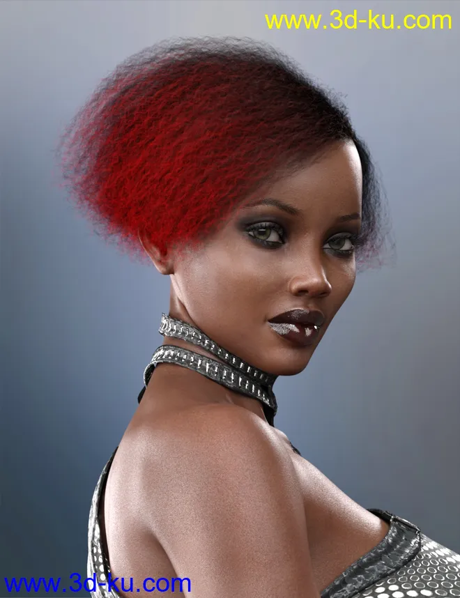 Bobbi Hair for Genesis 8 and 8.1 Female模型的图片4