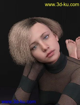 3D打印模型Bobbi Hair for Genesis 8 and 8.1 Female的图片