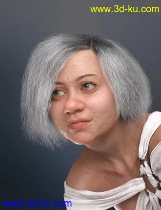3D打印模型Bobbi Hair for Genesis 8 and 8.1 Female的图片