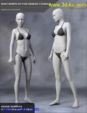 3D打印模型Body Morph Kit for Genesis 3 Female and Merchant Resource的图片