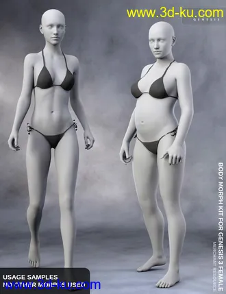 3D打印模型Body Morph Kit for Genesis 3 Female and Merchant Resource的图片