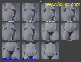 3D打印模型Body Morph Kit for Genesis 3 Female and Merchant Resource的图片