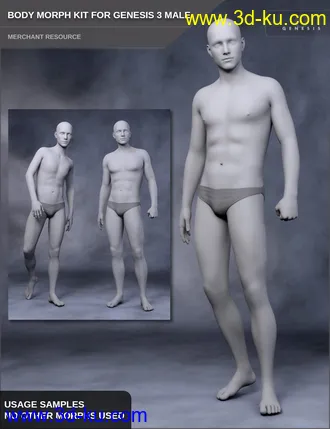 3D打印模型Body Morph Kit for Genesis 3 Male and Merchant Resource的图片