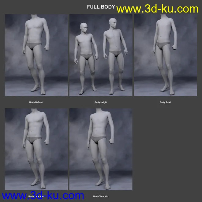 Body Morph Kit for Genesis 3 Male and Merchant Resource模型的图片6
